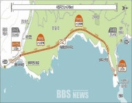 울릉읍 저동~북면 천부리 잇는 일주도로공사 건설 가속도