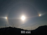 영주 부석사 상공에 환일현상
