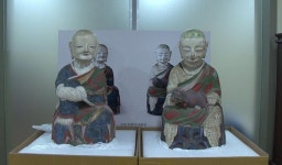 고성 옥천사 나한상 30년만에 제자리에