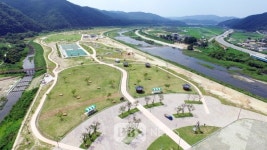 안동 길안천 고향의 강 정비사업 준공...전국 최대 지방하천 친수공원 조성