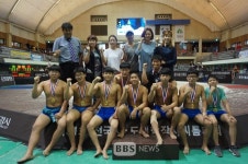 능인중학교 씨름부 또 전국대회 제패