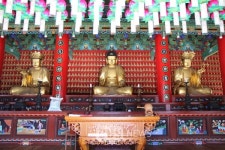 상주 북장사 극락보전 목조아이타여래삼존좌상 등 5건 경북도 문화재 지정