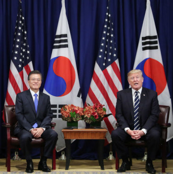 트럼프, 7일 정오 도착...국회 연설 '북핵위협 대응' 메시지 주목