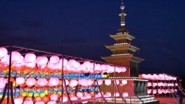 합천군불교연합회 자비·광명·평화 봉축탑 불 밝혀