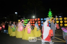 지혜의 등 화합의 등 서귀포 도심 장엄