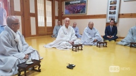 조계종 총무원장 후보자들, 종정 진제 스님 찾아 깨끗한 선거 다짐