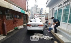 부산 이면도로 누워있던 남성, 차량에 깔려 숨져