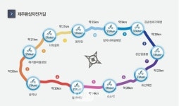 자덕남녀 환상 자전거길 1코스, 용두암에서 애월까지 약 21km