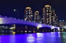 포항 형산강 연일대교...LED미디어 경관조명 설치