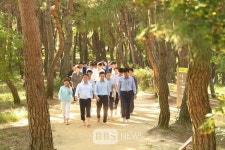 경북도청 신도시 천년숲 힐링 포인트 맨발로 황톳길 걷기