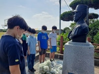 6월 호국의 달 맞아.. 제주 한동초등학교, 호국영령 100인의 인물인 고태문 대위 추념