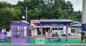 김천시, 김호중소리길 보랏빛 거리로 추가 단장