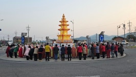 청양군불자연합회, 부처님오신날 봉축탑 점등식 봉행  