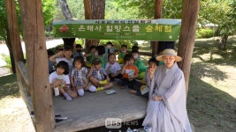 아토피·천식 문제 없어요 은해사·영천시 숲체험 프로그램 진행