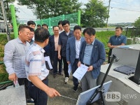 청주시의회 도시건설위, 무심천·미호강 배수문 현장 점검