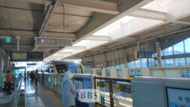 대구 3호선 수성시장역, 비둘기 배설물 완벽 차단