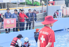 홍준표 시장, 신천 물놀이장 현장 방문