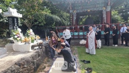 제주 법화종도 大母 비 새우다