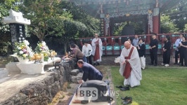 제주 법화종도 大母 비 새우다
