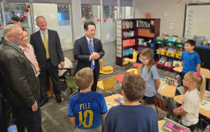 김영록 전남지사, 캘리포니아주 레드랜즈 크리스천 스쿨 RCS초등학교 방문