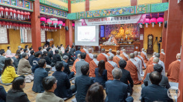 동국대 WISE캠퍼스, 이사장 돈관스님 초청...2025학년도 1학기 교직원 개강 법회 봉행