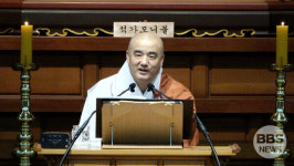 화암사 주지 혜광스님 훈련장병 2천명 수계...훌륭한 불자 서원