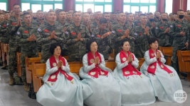 포항 혜원사, 해병대 훈련병 6백여 명 수계…제악막작 중선봉행