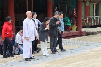 설난영 여사, 불심 행보 계속...원주 구룡사·평창 월정사 방문