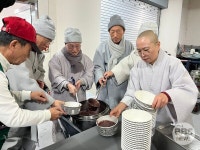 아산시불교사암연합회, 동지 맞아 따뜻한 팥죽 나눔 행사 개최