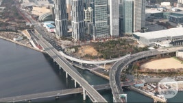 해운대 신시가지-센텀시티 연결, 광안대교 접속도로 개통