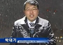 폭설 속 눈사람 된 박대기 기자, 네티즌 관심 폭발…‘청담동 스키어’는 진정 용자?