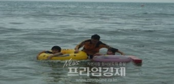 완도해경, 물놀이 중학생 구조