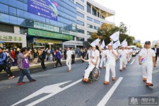 [포토]계양구, 장애인 아시아경기대회 성화 봉송