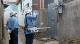 여수시 묘도동-GS칼텍스, 창촌마을서 방역 봉사활동