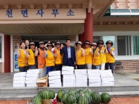 ‘어르신 건강한 여름나기’ 경로당 위문