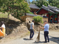 고창군 재난과 직원, 덕천사 문화유산 지킴이 활동