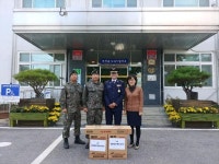 철원읍 의용소방대 군부대 지원 물품 전달