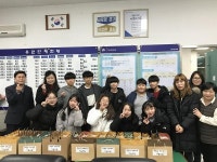 하중초 학부모회 및 학생들의 후원물품 관내 독거어르신에게 전달