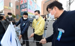 이항진 시장, 오학~천송 도시계획도로 개설사업 현장방문