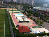 마산종합운동장 새 단장  ‘한창’