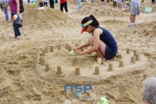 [해운대 모래축제] 엄마 아빠와 함께 모래성 쌓는 아이들