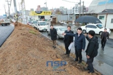 복기왕 아산시장, 모산교차로 정비공사 현장점검