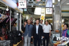 이환주 남원시장, 새단장한 용남시장 방문