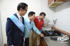 박기동 가스안전공사 사장, 순천지역 가스안전장치 보급