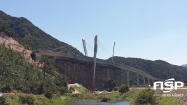 전북도 최초 사장교 대덕2교 케이블 공사 완료