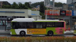 효성-전라북도, 탄소섬유 CNG 용기 장착 시내버스 출고