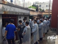 목포 홍일고등학교, 죽교동서 사랑의 연탄 배달