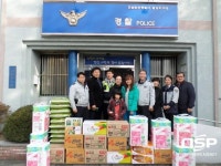 순천경찰서 금당지구대, 다문화 한부모 가정에 위문품 전달