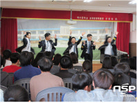 영광경찰, 백수중학교서 전남청 홍보단 초청해 학교폭력 예방 공연