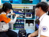  용인소방서, 119구급차 동승교육 응급구조학과 학생들과 진행 